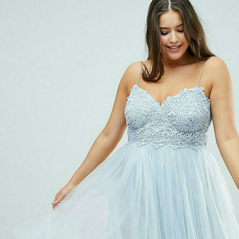 ASOS CURVE Lace Tulle Dress 👸